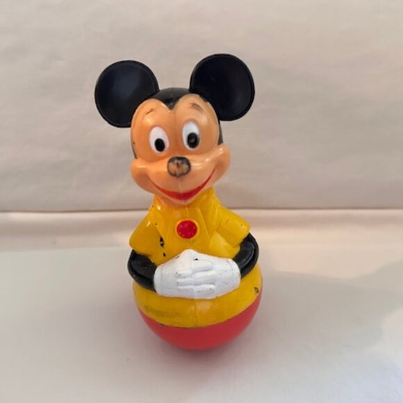 Disney | Accents | Vintage Mickey Mouse Roly Poly Rattle | Poshmark